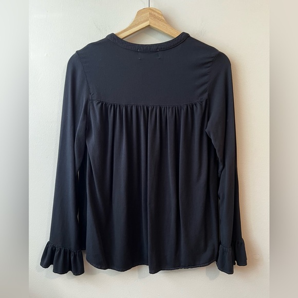 Michael Stars stretch peasant ruffle top size XSmall - Picture 9 of 10